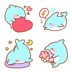 Fluffy dolphin emoji