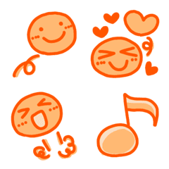 Everyday orange Emoji(2)