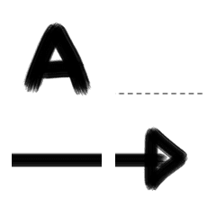 手寫字母emoji