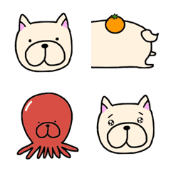 French bulldog emoji in daily life