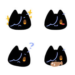 Hwyoruka Emoji (Black cat ver.)