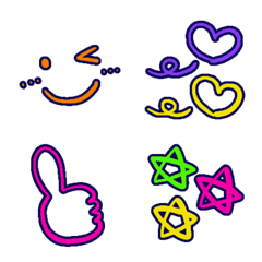 Neon colored Flashing Emoji(1)