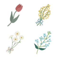 40 kinds of flower emoji