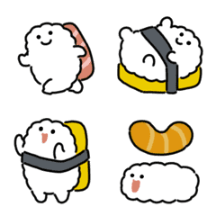 Moving sushi emoji