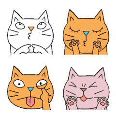 Juns moving emoji cats