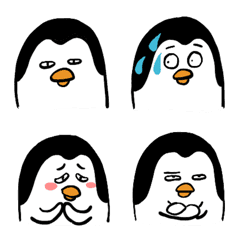 撲克臉企鵝表情貼（修正版）