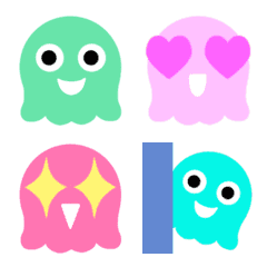 Moving colorful Obaken Emoji
