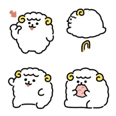Moving sheep emoji