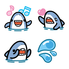 It works! Small shark cute Emoji 2 – LINE Emoji | LINE STORE