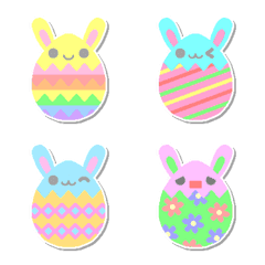 Rabbit in Easter egg