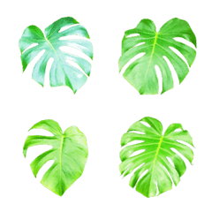 Monstera leaf photo emoji