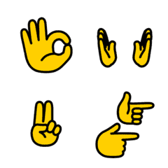 Animated Hand Sign Emoji