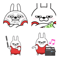 Moving rubbing rabbit emoji3