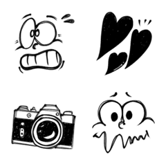 Handwriting style American Emoji