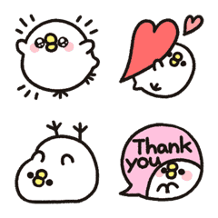 Rounded bird animated Emoji Emotions
