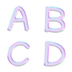 Soap Bubble English Alphabet