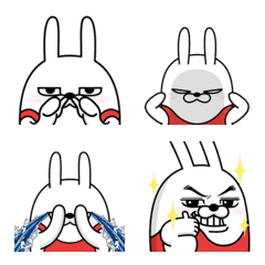 Moving rubbing rabbit emoji5