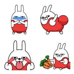 Moving rubbing rabbit emoji6
