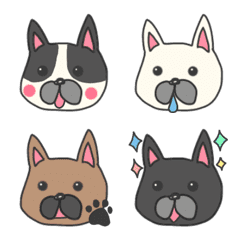 Pretty french bulldog emoji