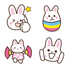 Rabbit moving emojii