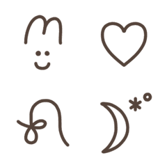 Cute and simple symbols