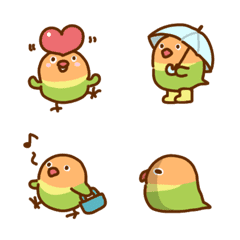 Lilian's lovebird everyday emoji