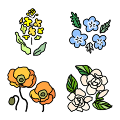 Rough flowers emoji