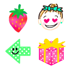 ChignonGirl&WalterPaint Emoji&Dot Emoji