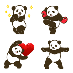 強烈感動的熊貓：表情符號 2