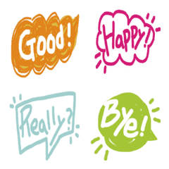A word of English balloon Emoji