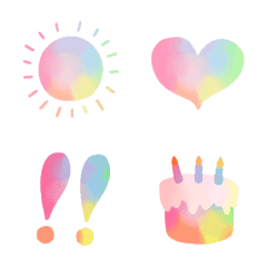 Ugoku!Rainbow color emoji
