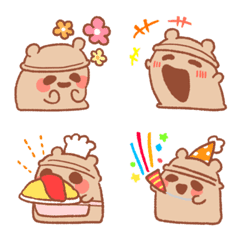 Bear ear clay image emoji