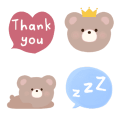Bear moving emoji