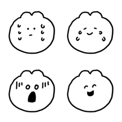 Simple funny bear face emoji