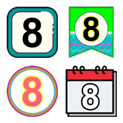 Emoji Number 0-9 V.3