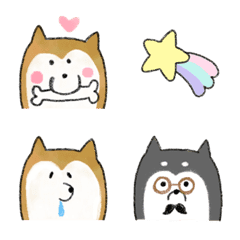 Shiba Inu's cute hand-painted Emoji