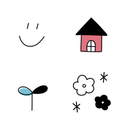 Adult simple * Monotone & Dull emoji
