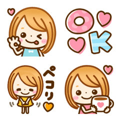 kawaii GIRL emoji move