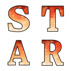 Red star light letters (animated emoji)