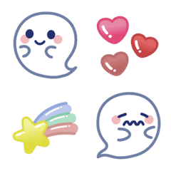 Fancy cute Ghost emoji