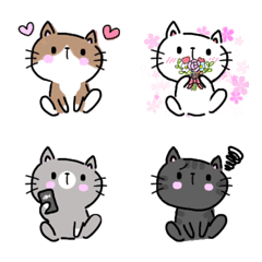 Various kitten emoji