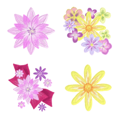 Frame Emoji vol.45 Flowers and ribbon
