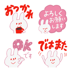 Greetings emoji of the rabbit