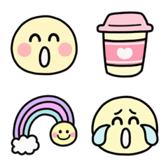 Move! Pastel color / smile emoji