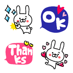 White Rabbit and a funny Emoji