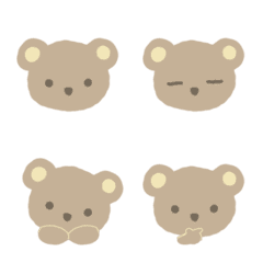 A bear emoji sticker