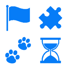Convenient emoji "BLUE"