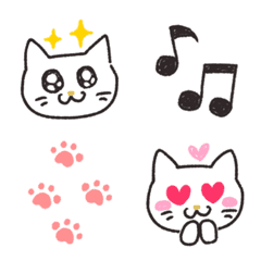 lovely cat & paws Emoji