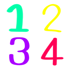 color numbers emoji