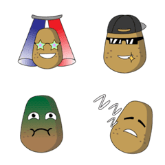 emoji happy potato